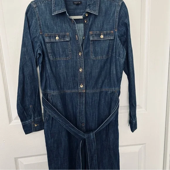 Talbots Women’s Denim Jumpsuit Size XS - Picture 7 of 8